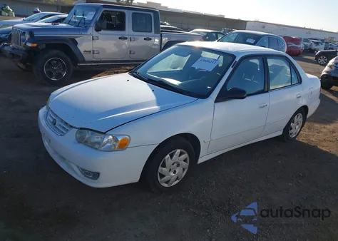 2001 Toyota Corolla S из США, поврежденный, VIN 1NXBR12E41Z473371